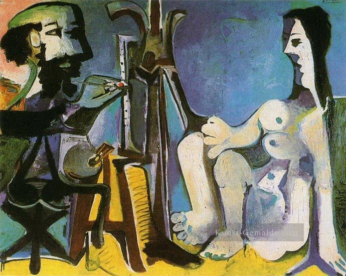 Der Künstler und sein Modell L artiste et son modèle 1926 kubistisch Ölgemälde